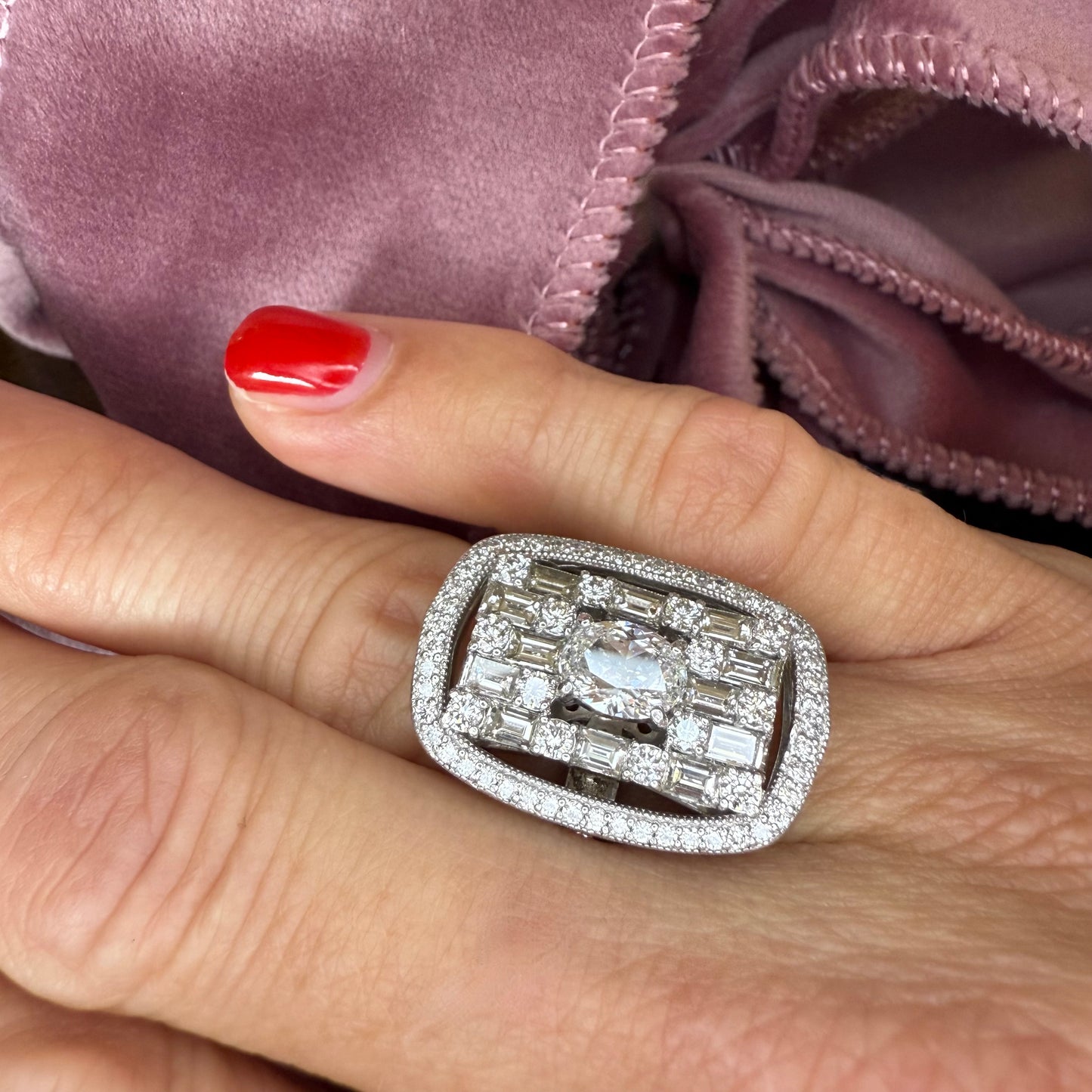 Platinum 3.15 CTW Diamond Ring