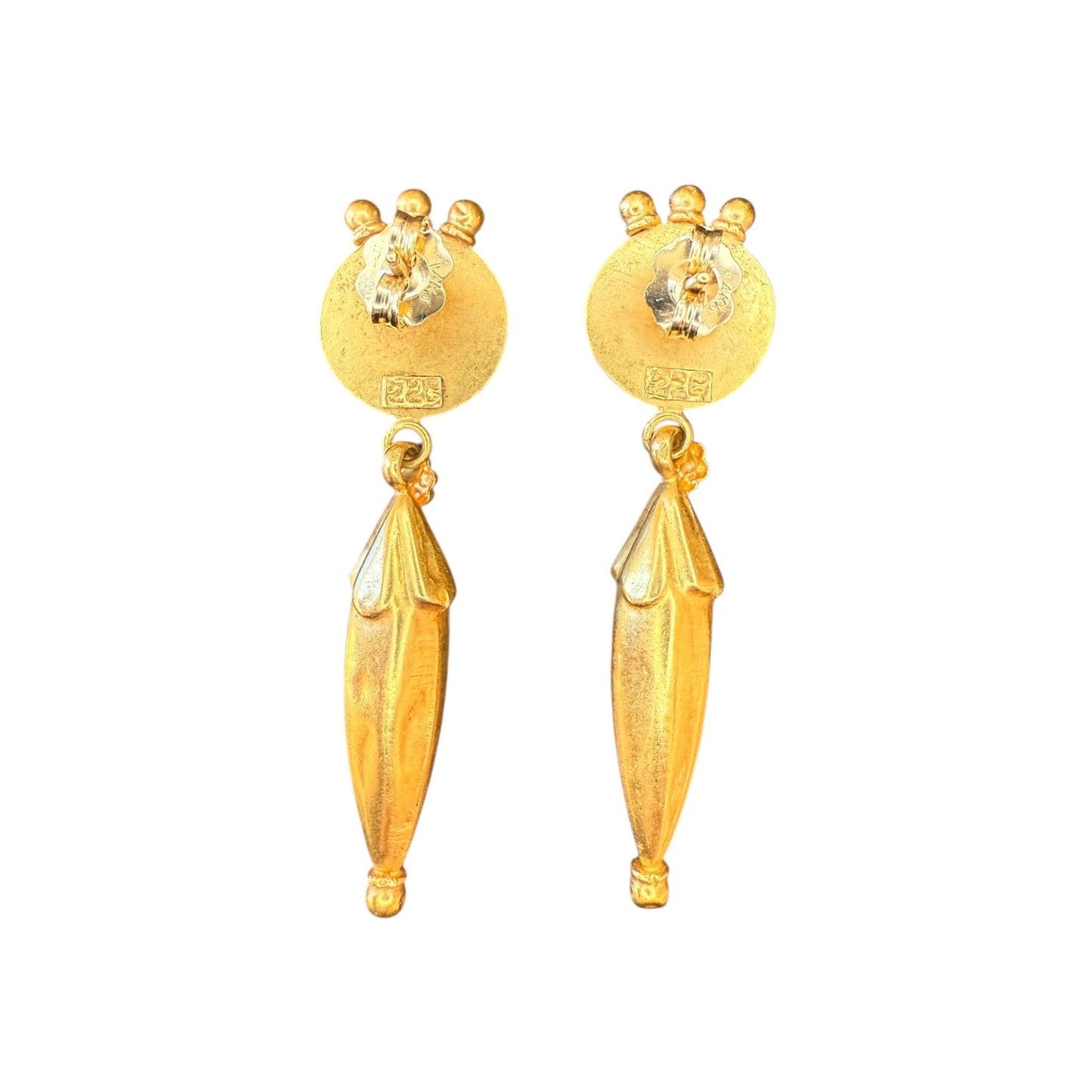 Antique 22k Yellow Gold Earrings