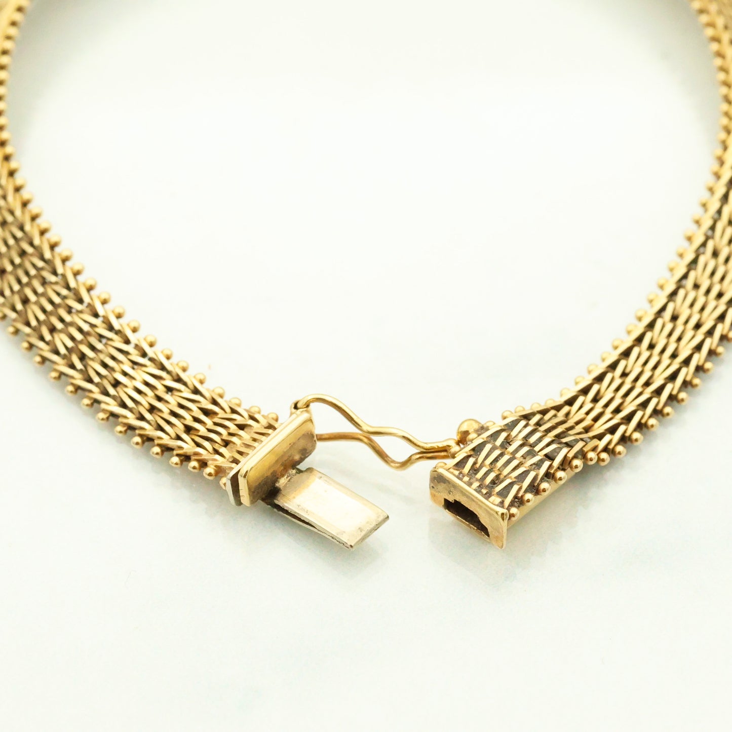 14K Gold Mesh Bracelet