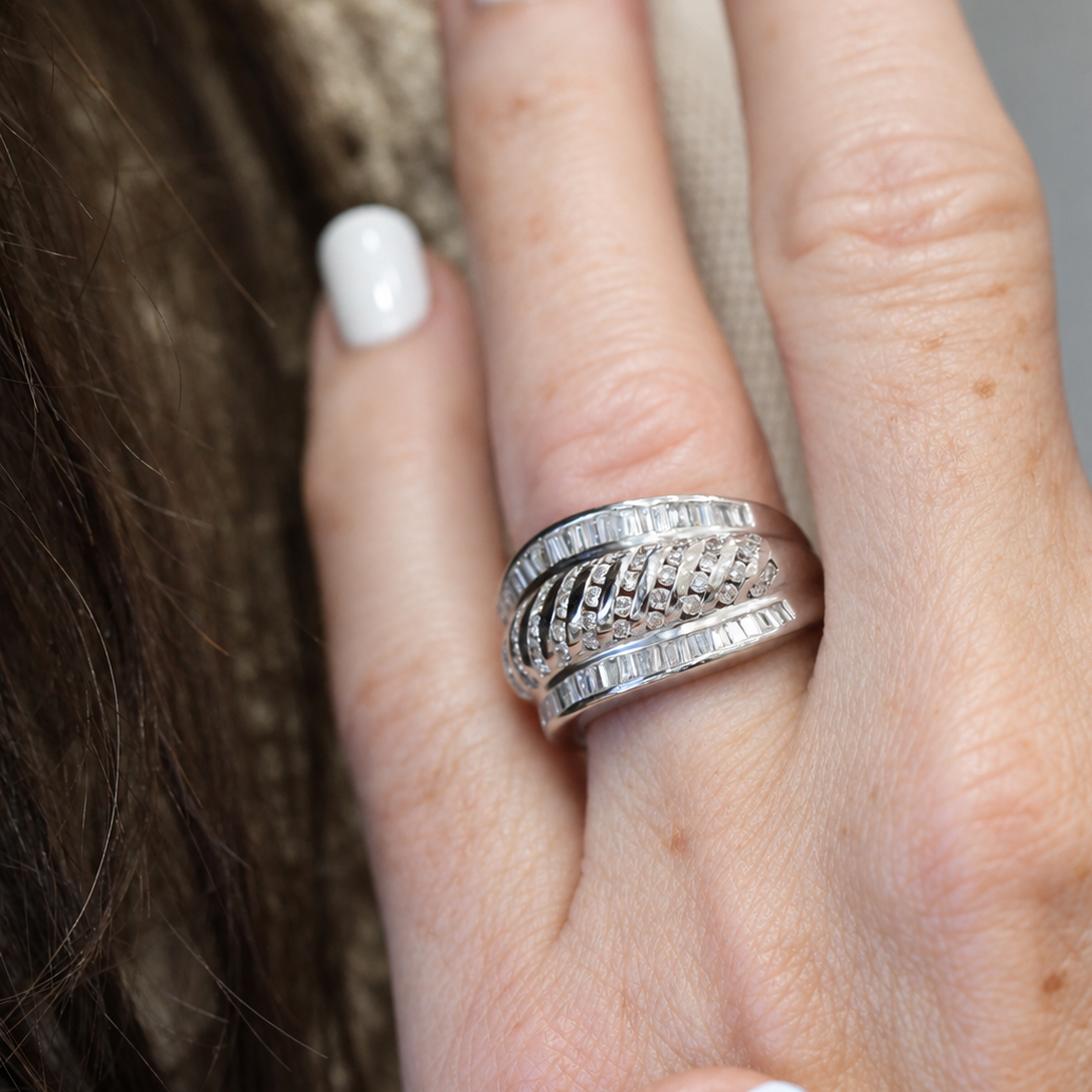 18K 1.3 CTW Diamond Band