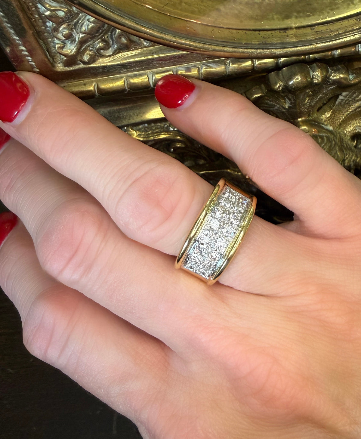 18k Pave Diamond Band