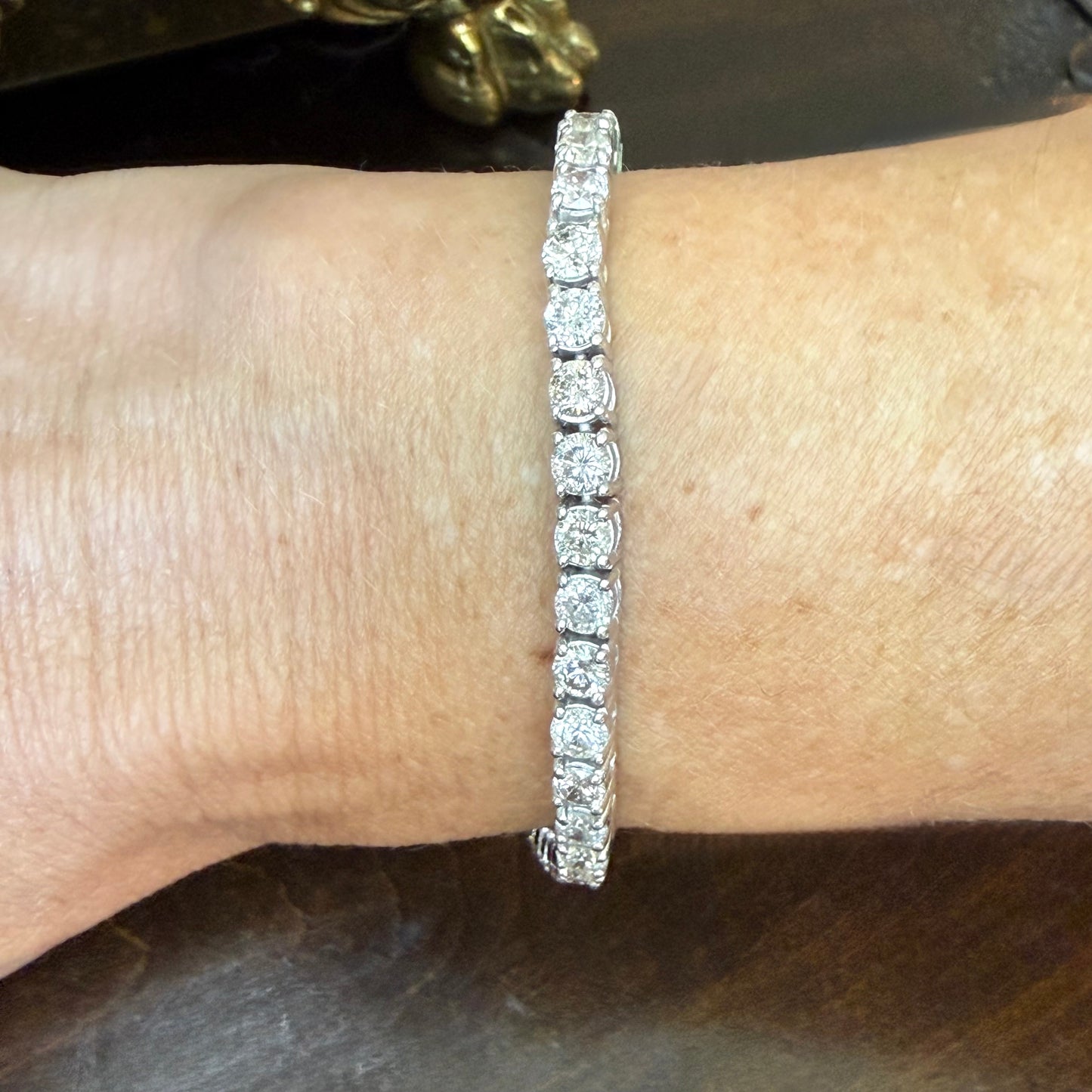 14k 6.50 CTW Diamond Tennis Bracelet