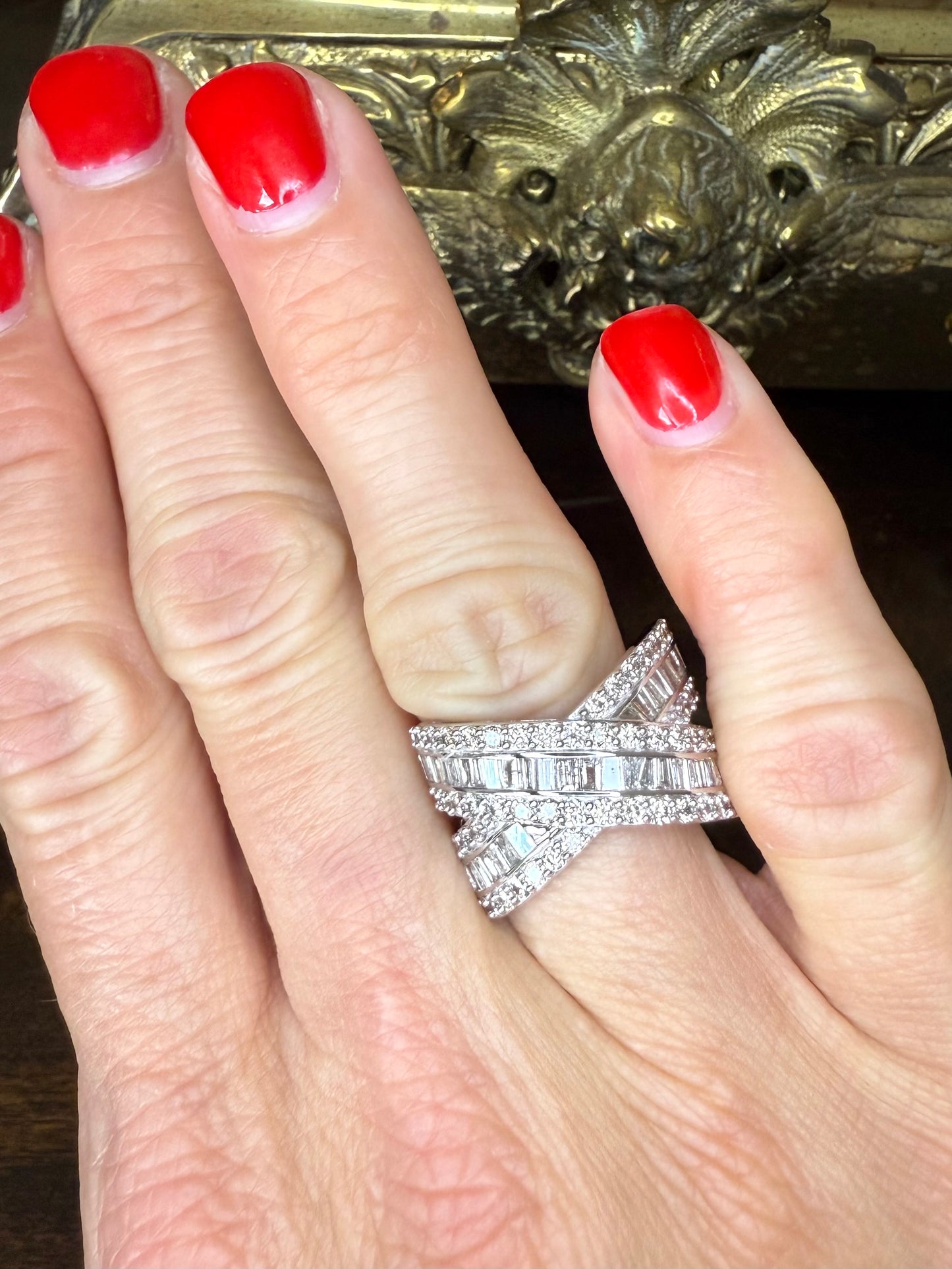 10k 2.00 CTW Diamond Crossover Band