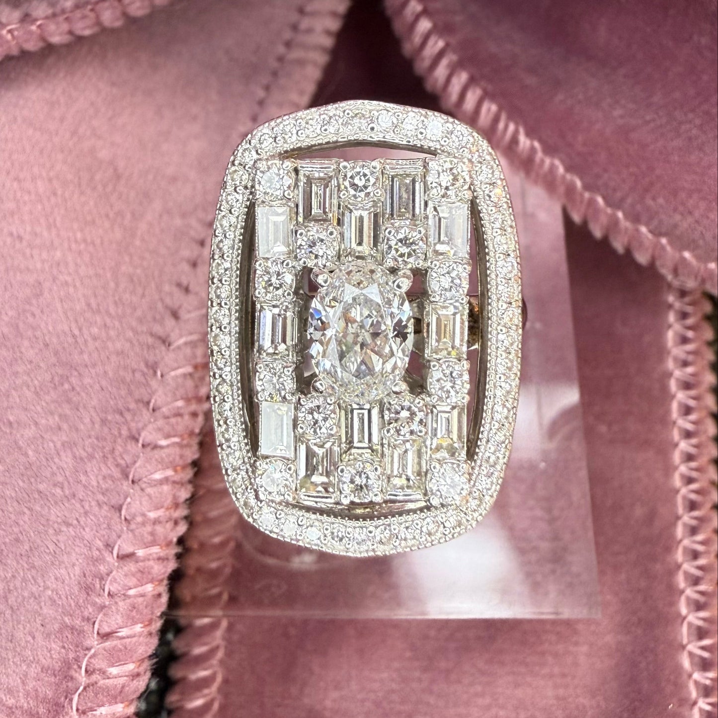 Platinum 3.15 CTW Diamond Ring