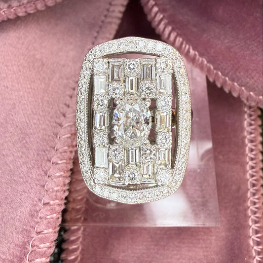 Platinum 3.15 CTW Diamond Ring