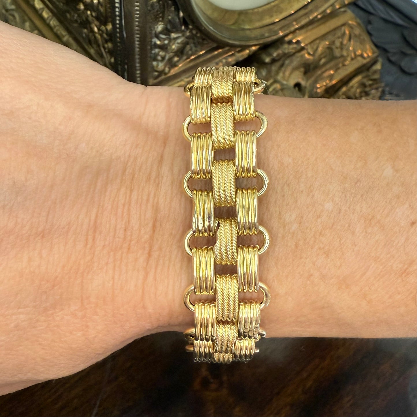 Antique 14k Yellow Gold Italian Bracelet