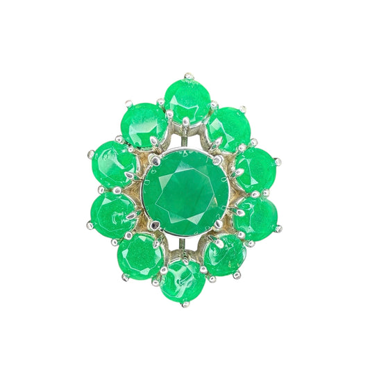 14k 9.048 CTW Emerald Cocktail or Engagement Ring-Includes GIA Appraisal