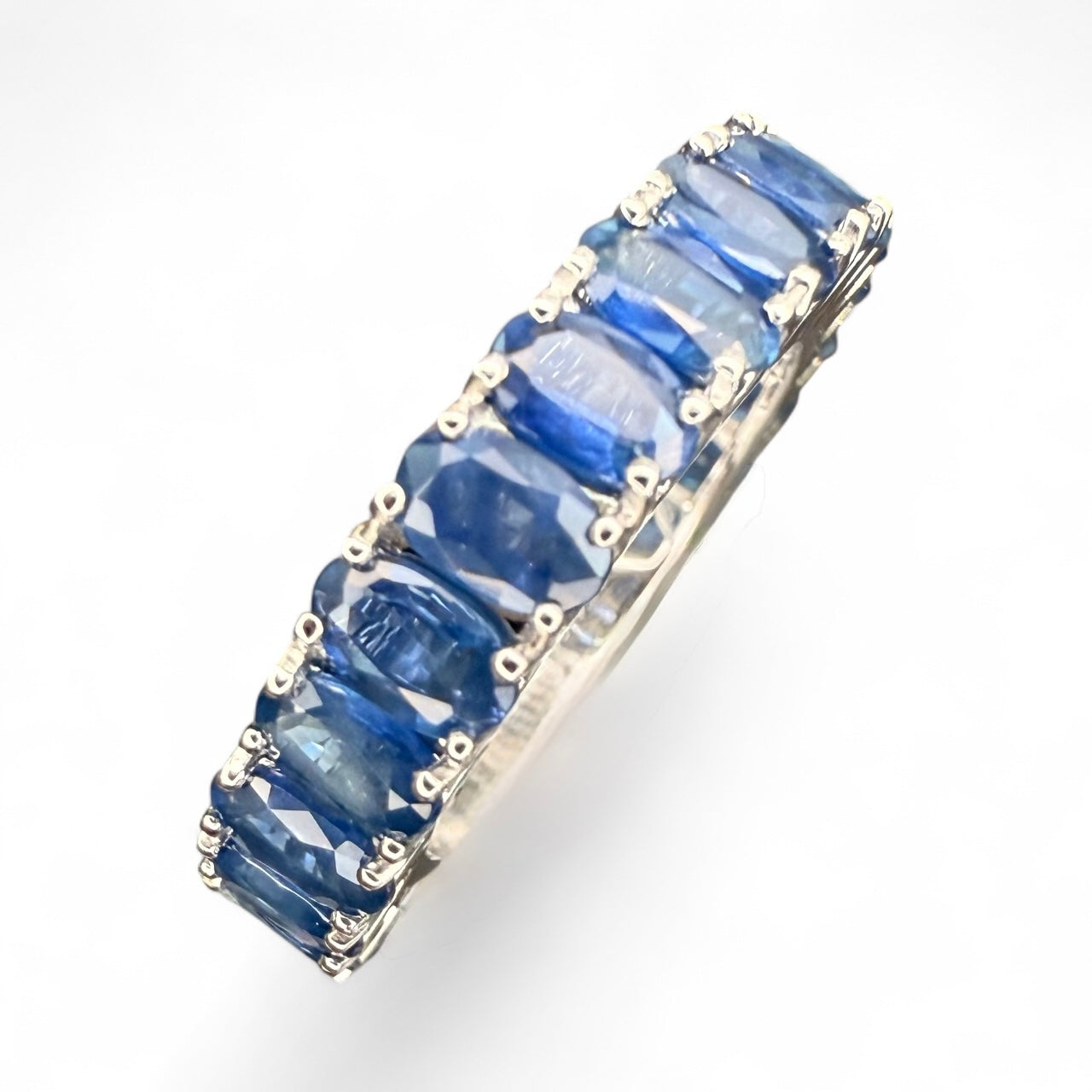 14K 5.76 Sapphire Eternity Band