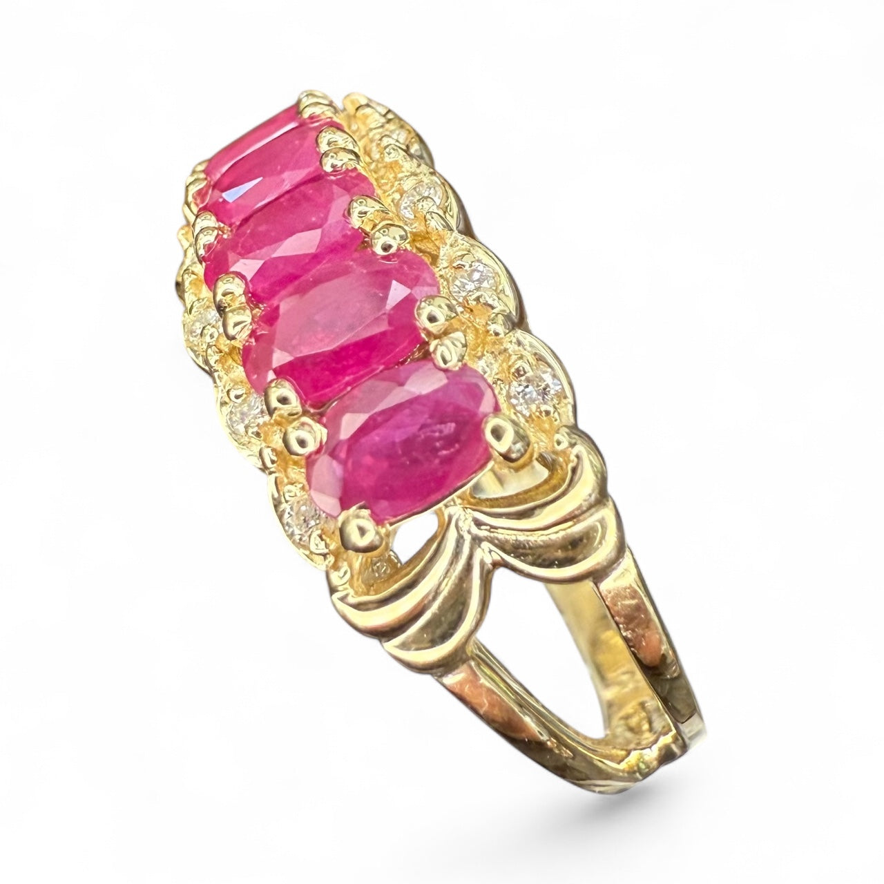 Effy 14k Ruby and Diamond Ring