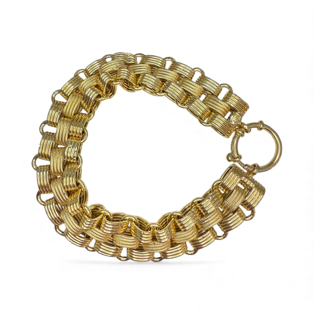 Antique 14k Yellow Gold Italian Bracelet