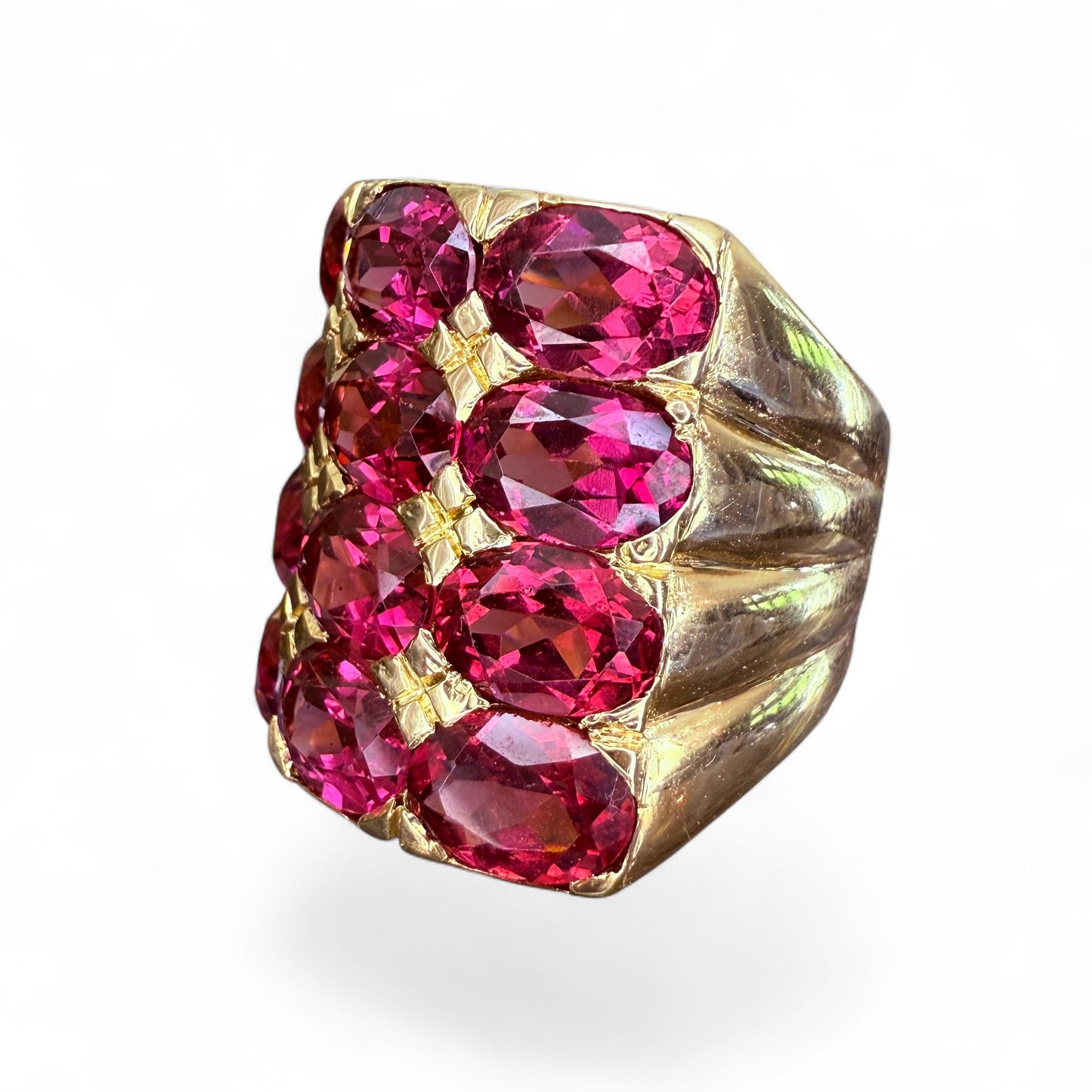 14k 10.13 CTW Garnet Ring-Includes GIA Appraisal