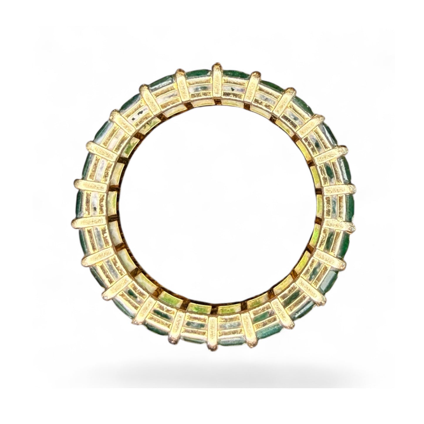 14k 5.66 CTW Emerald Eternity Band