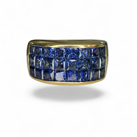 18k 2.50 CTW Sapphire Band