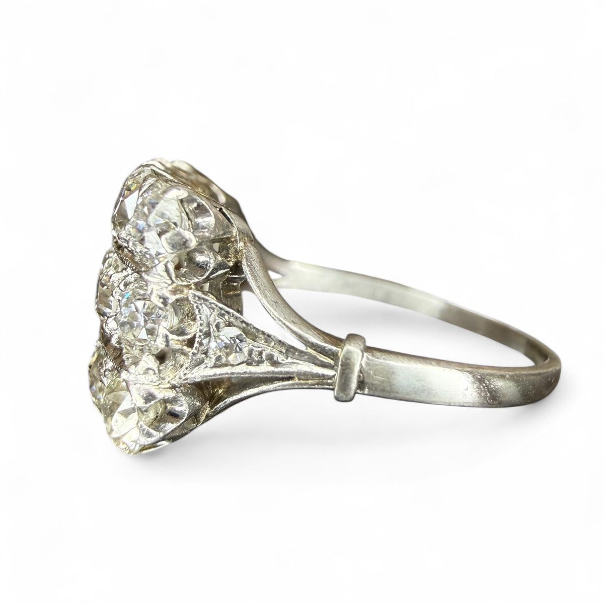 Antique Triple Row 1.80 CTW Diamond Ring