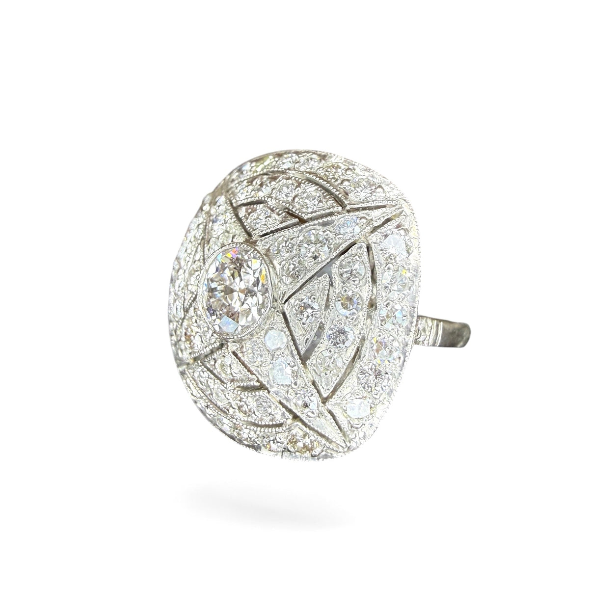 Platinum 2.30 CTW Diamond Engagement or Cocktail Ring