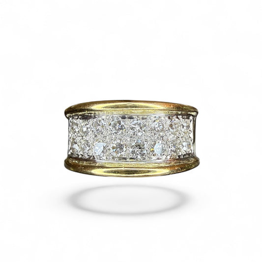 18k Pave Diamond Band